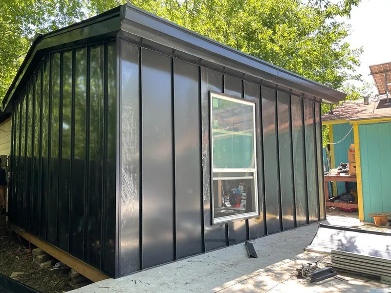 Black standing seam metal wall panels for Metal Roof Installation in Baltimore